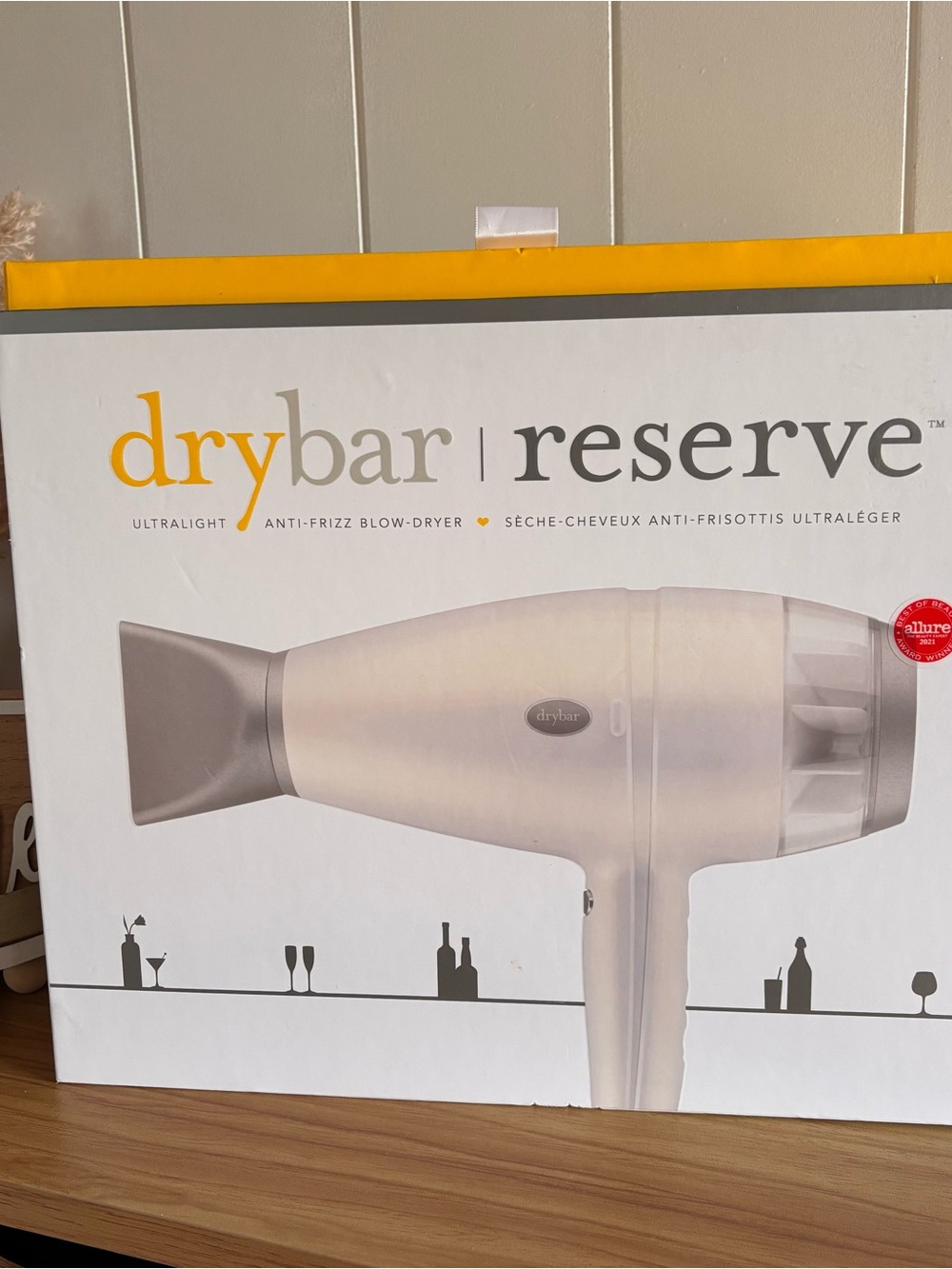 Drybar Reserve Ultralight Hair Dryer in White and Silver